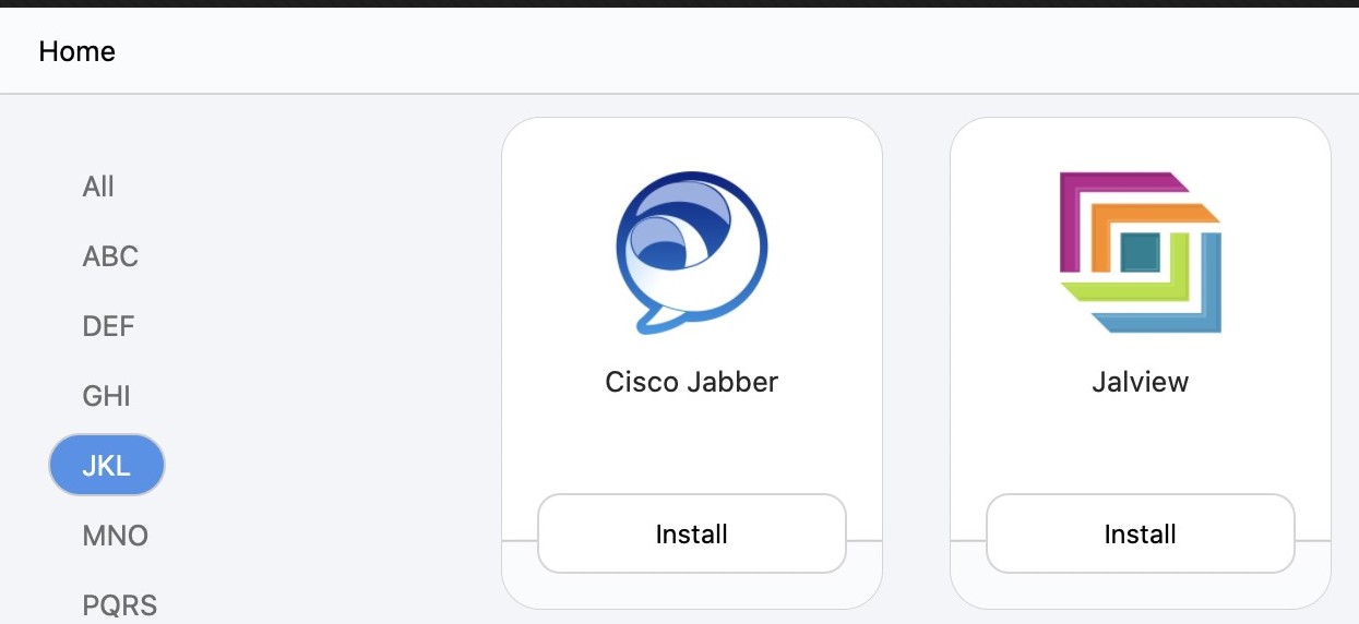 A screenshot of the Self Service Jabber installer