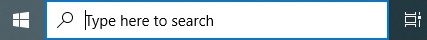 A screenshot of the Windows Search box